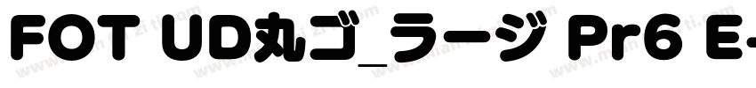 FOT UD丸ゴ_ラージ Pr6 E字体转换